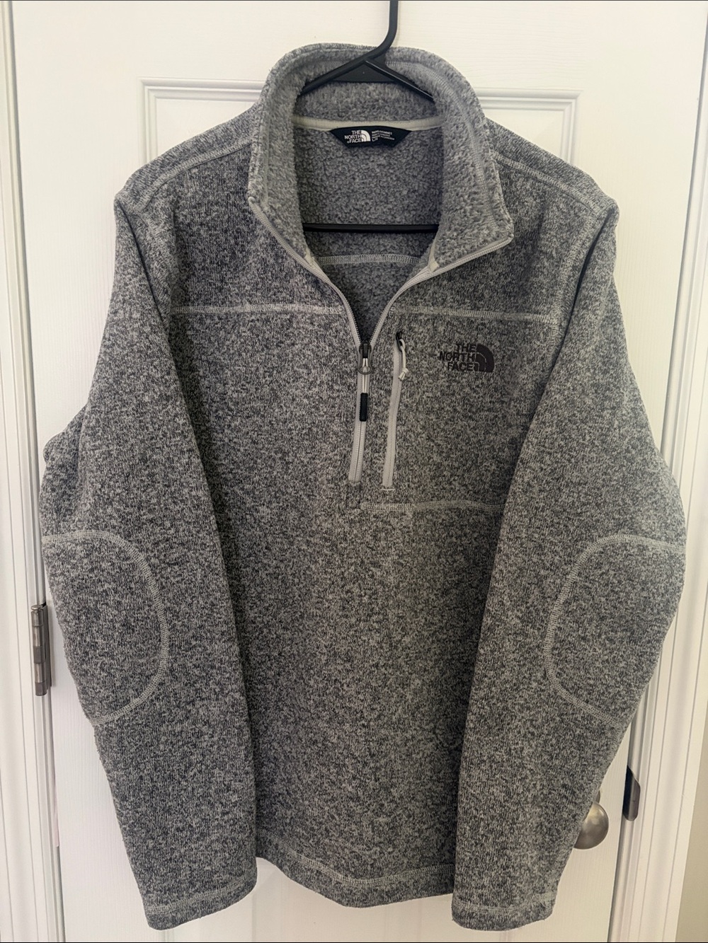 The North Face Men's Gray Zip-Up Fleece Pullover